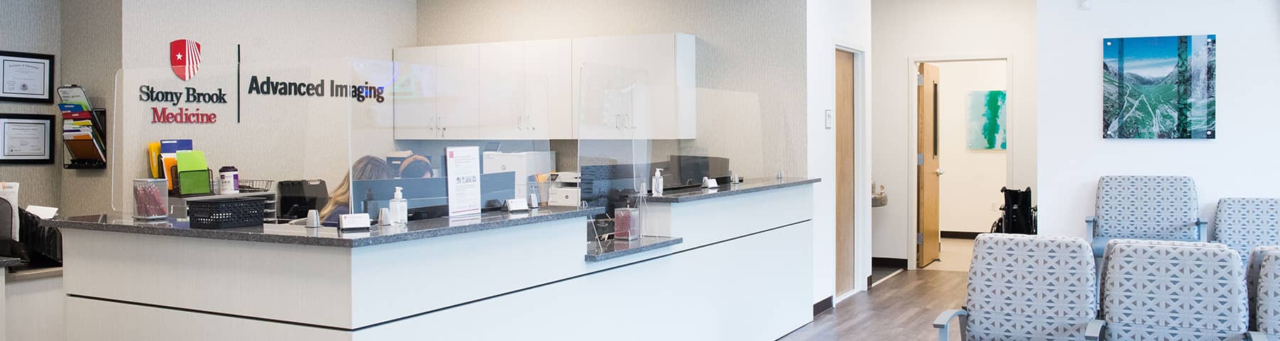 The front office of Advance Image Services at Stony Brook Medicine
